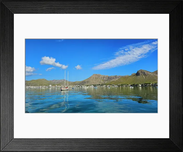 Framed Print : Bay of Pollenca, Mallorca, Balearic islands, Spain, Mediterranean, Europe Framed Print : Bay of Pollenca, Mallorca, Balearic islands, Spain, Mediterranean, Europe