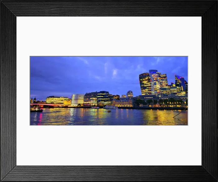 Framed Print : London skyline at dusk from Hays Galleria near London Bridge, London, England, United Kingdom, Europe Framed Print : London skyline at dusk from Hays Galleria near London Bridge, London, England, United Kingdom, Europe