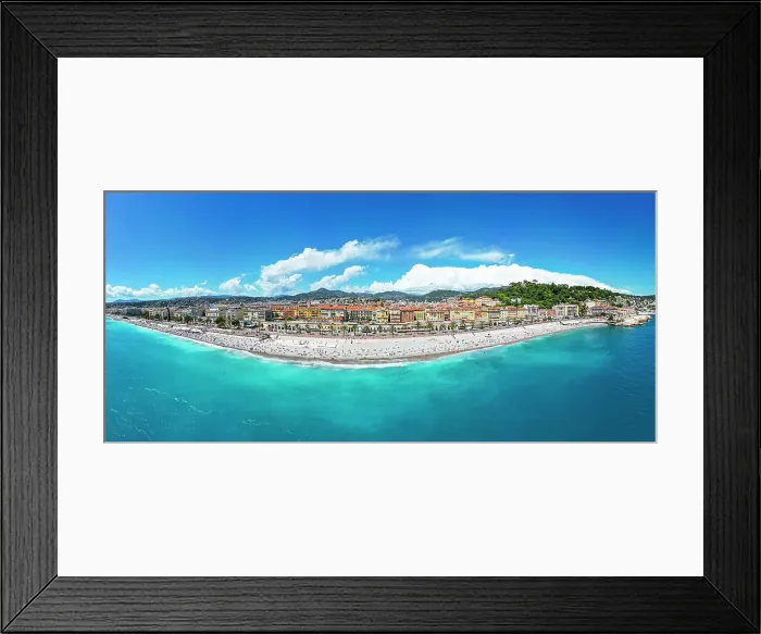 Framed Print : Aerial of the beachfront and the historic city, Nice, UNESCO World Heritage Site, Alpes Maritimes, French Riviera, France, Europe Framed Print : Aerial of the beachfront and the historic city, Nice, UNESCO World Heritage Site, Alpes Maritimes, French Riviera, France, Europe