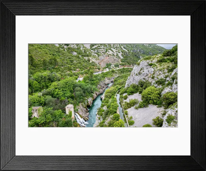 Framed Print : Aerial of an old watchtower in the Herault gorge, UNESCO World Heritage Site, Causses and Cevennes, Herault, Occitanie, France, Europe Framed Print : Aerial of an old watchtower in the Herault gorge, UNESCO World Heritage Site, Causses and Cevennes, Herault, Occitanie, France, Europe