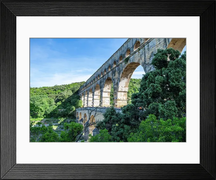Framed Print : The Pont du Gard, a Roman aqueduct, UNESCO World Heritage Site, Vers-Pont-du-Guard, Occitanie, France, Europe Framed Print : The Pont du Gard, a Roman aqueduct, UNESCO World Heritage Site, Vers-Pont-du-Guard, Occitanie, France, Europe