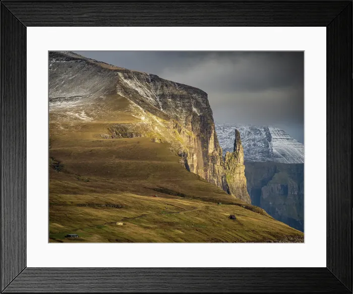 Framed Print : The Witch's Finger (Trollkonufingur), Faroe Islands, Denmark, North Atlantic, Europe Framed Print : The Witch's Finger (Trollkonufingur), Faroe Islands, Denmark, North Atlantic, Europe
