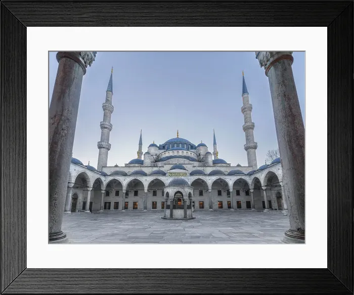 Framed Print : Exterior of Sultanahmet Camii (Blue Mosque) at sunrise, UNESCO World Heritage Site, Istanbul, Turkey, Europe Framed Print : Exterior of Sultanahmet Camii (Blue Mosque) at sunrise, UNESCO World Heritage Site, Istanbul, Turkey, Europe