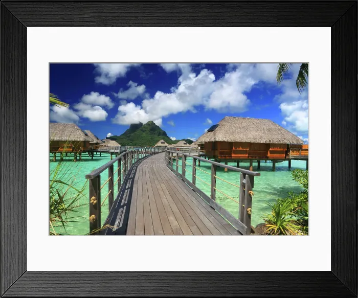 Framed Print : Le Bora Bora by Pearl Resort, Moto Tevairoa island, Bora Bora, French Polynesia, South Pacific, Pacific Framed Print : Le Bora Bora by Pearl Resort, Moto Tevairoa island, Bora Bora, French Polynesia, South Pacific, Pacific