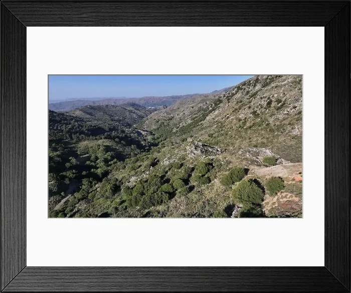 Framed Print : Aerial view of Gorge Sarakina Meskla, Crete, Greek Islands, Greece, Europe Framed Print : Aerial view of Gorge Sarakina Meskla, Crete, Greek Islands, Greece, Europe