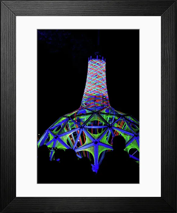 Framed Print : Light structure of Glow light festival in Eindhoven, North Brabant, The Netherlands, Europe Framed Print : Light structure of Glow light festival in Eindhoven, North Brabant, The Netherlands, Europe
