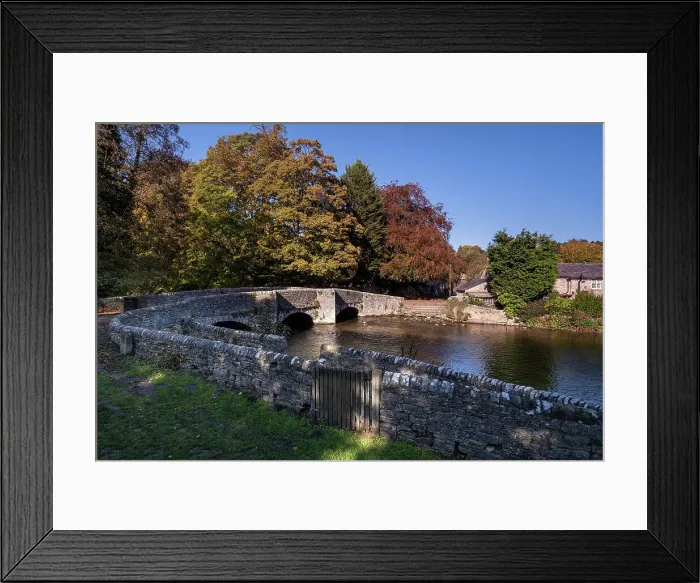 Framed Print : Sheepwash Bridge and the River Wye in autumn, Ashford in the Water, Peak District National Park, Derbyshire, England, United Kingdom, Europe Framed Print : Sheepwash Bridge and the River Wye in autumn, Ashford in the Water, Peak District National Park, Derbyshire, England, United Kingdom, Europe
