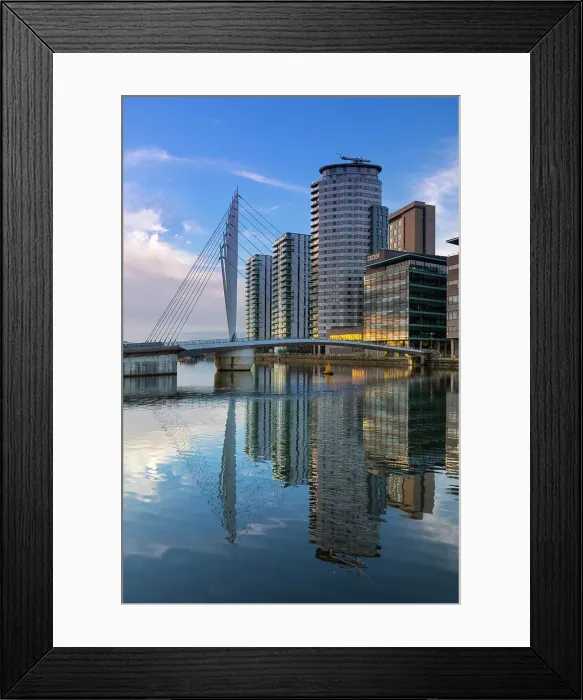 Framed Print : Media City UK, footbridge, Greater Manchester, England, United Kingdom, Europe Framed Print : Media City UK, footbridge, Greater Manchester, England, United Kingdom, Europe