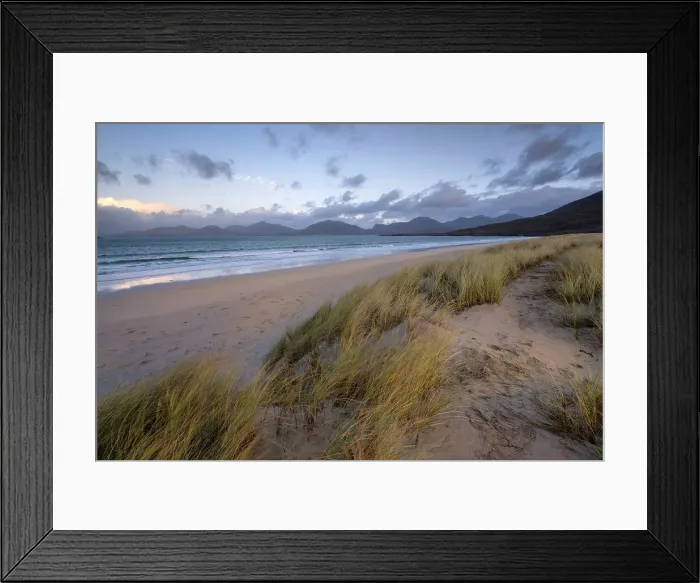 Framed Print : Sand Dunes on Luskentyre Beach and the Harris Hills, Isle of Harris, Outer Hebrides, Scotland, United Kingdom, Europe Framed Print : Sand Dunes on Luskentyre Beach and the Harris Hills, Isle of Harris, Outer Hebrides, Scotland, United Kingdom, Europe