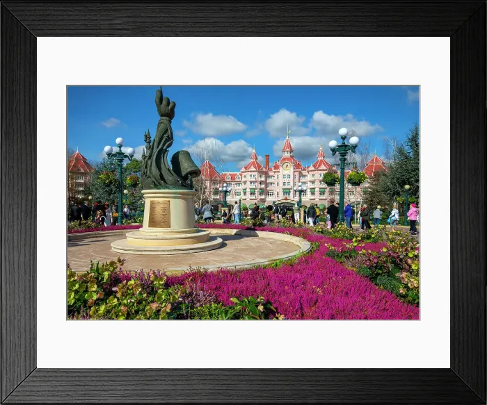 Framed Print : Flowers display at entrance to Euro Disneyland, Disneyland Hotel, Paris, France, Europe Framed Print : Flowers display at entrance to Euro Disneyland, Disneyland Hotel, Paris, France, Europe