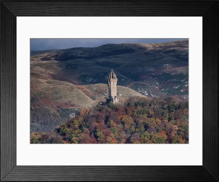 Framed Print : The National Wallace Monument on Abbey Craig backed by the Ochil Hills in autumn, Stirling, Stirlingshire, Scotland, United Kingdom, Europe Framed Print : The National Wallace Monument on Abbey Craig backed by the Ochil Hills in autumn, Stirling, Stirlingshire, Scotland, United Kingdom, Europe