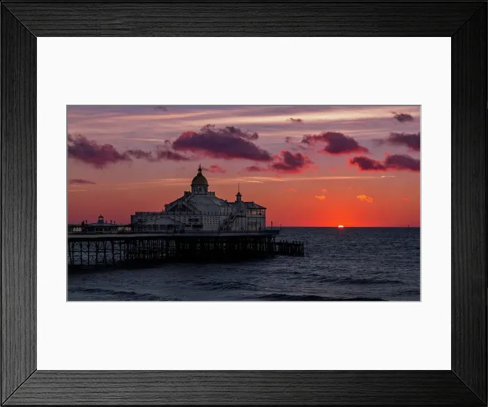 Framed Print : Eastbourne Pier at sunrise, constructed in the 1870s and a Grade II* listed structure, Eastbourne, East Sussex, England, United Kingdom, Europe Framed Print : Eastbourne Pier at sunrise, constructed in the 1870s and a Grade II* listed structure, Eastbourne, East Sussex, England, United Kingdom, Europe