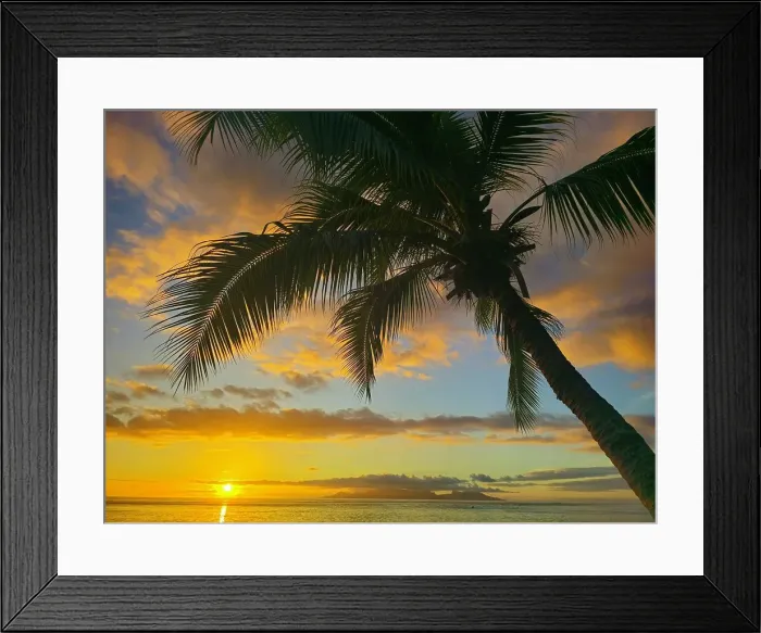 Framed Print : Sunset, Bora Bora, French Polynesia, South Pacific, Pacific Framed Print : Sunset, Bora Bora, French Polynesia, South Pacific, Pacific