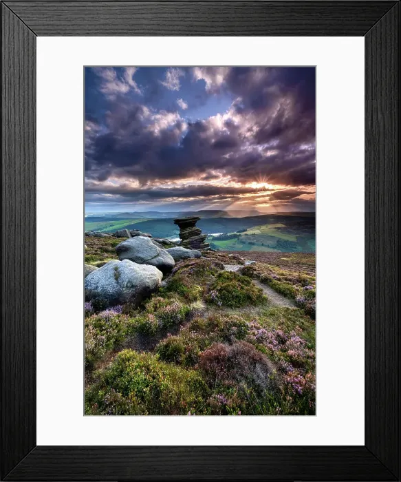 Framed Print : The Salt Cellar Rock Formation in summer, Derwent Edge, Peak District National Park, Derbyshire, England, United Kingdom, Europe Framed Print : The Salt Cellar Rock Formation in summer, Derwent Edge, Peak District National Park, Derbyshire, England, United Kingdom, Europe