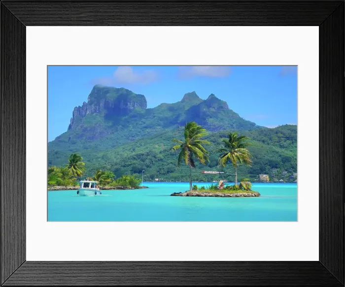 Framed Print : Mount Otemanu and lagoon, Bora Bora, French Polynesia, South Pacific, Pacific Framed Print : Mount Otemanu and lagoon, Bora Bora, French Polynesia, South Pacific, Pacific