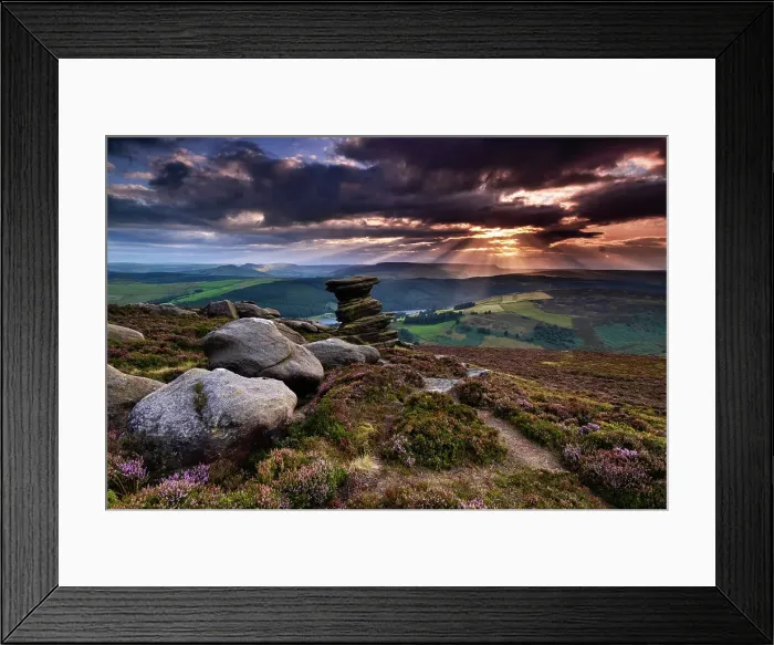 Framed Print : The Salt Cellar Rock Formation in summer, Derwent Edge, Peak District National Park, Derbyshire, England, United Kingdom, Europe Framed Print : The Salt Cellar Rock Formation in summer, Derwent Edge, Peak District National Park, Derbyshire, England, United Kingdom, Europe