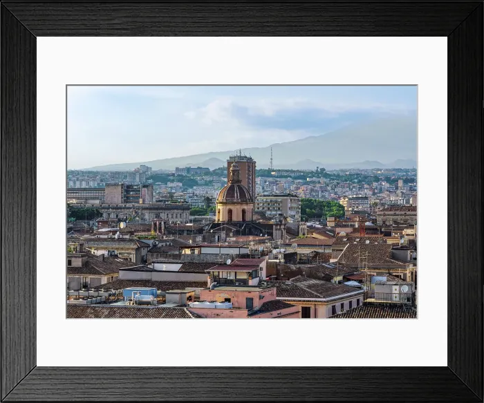 Framed Print : San Michele Arcangelo ai Minoriti Roman Catholic parish church, panoramic view around traditional buildings in the city center of Catania, Sicily, Italy, Mediterranean, Europe Framed Print : San Michele Arcangelo ai Minoriti Roman Catholic parish church, panoramic view around traditional buildings in the city center of Catania, Sicily, Italy, Mediterranean, Europe