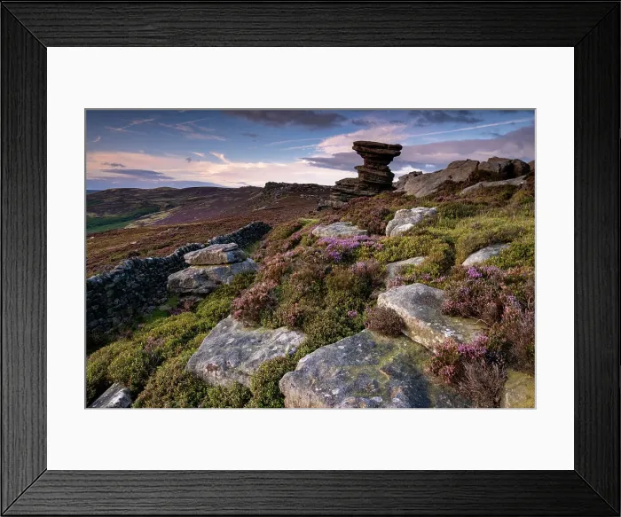 Framed Print : The Salt Cellar rock formation in summer, Derwent Edge, Peak District National Park, Derbyshire, England, United Kingdom, Europe Framed Print : The Salt Cellar rock formation in summer, Derwent Edge, Peak District National Park, Derbyshire, England, United Kingdom, Europe