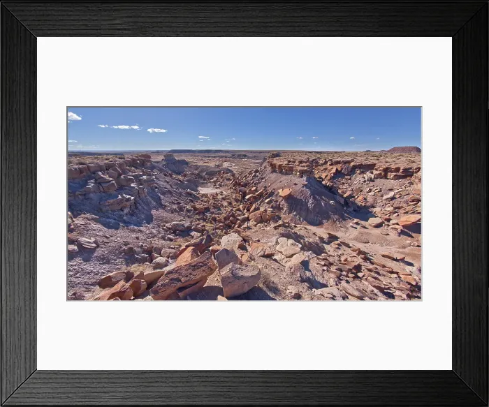 Framed Print : The crumbling cliffs of a mesa near Hamilili Point on the south end of Petrified Forest National Park, Arizona, United States of America, North America Framed Print : The crumbling cliffs of a mesa near Hamilili Point on the south end of Petrified Forest National Park, Arizona, United States of America, North America