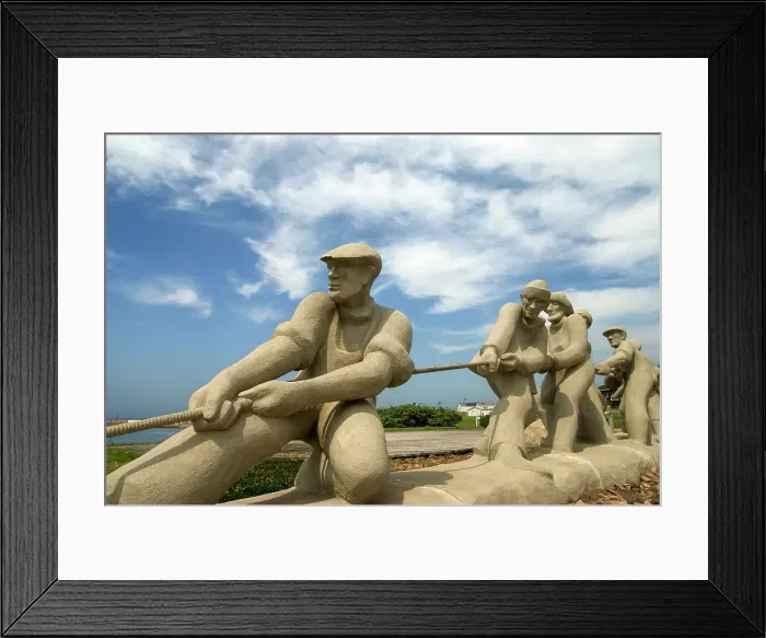 Framed Print : Monument for the glory of fishermen, harbor of Etang-du-Nord, Cap aux Meules island, Magdalen Islands, Gulf of Saint Lawrence, Quebec province, Canada, North America Framed Print : Monument for the glory of fishermen, harbor of Etang-du-Nord, Cap aux Meules island, Magdalen Islands, Gulf of Saint Lawrence, Quebec province, Canada, North America
