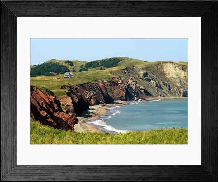 Framed Print : Firmin cove, Cap Alright, Havre aux Maisons island, Magdalen Islands, Gulf of Saint Lawrence, Quebec province, Canada, North America Framed Print : Firmin cove, Cap Alright, Havre aux Maisons island, Magdalen Islands, Gulf of Saint Lawrence, Quebec province, Canada, North America