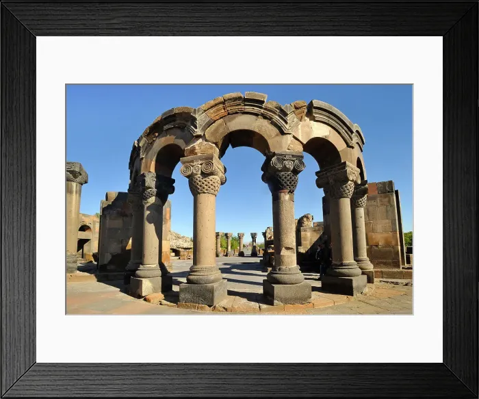 Framed Print : Rebuilt sections of the ruins of Zvarnots Cathedral, located near the city of Vagharshapat (Ejmiatsin), UNESCO World Heritage Site, suburbs of Yerevan, Armenia, Eurasia Framed Print : Rebuilt sections of the ruins of Zvarnots Cathedral, located near the city of Vagharshapat (Ejmiatsin), UNESCO World Heritage Site, suburbs of Yerevan, Armenia, Eurasia