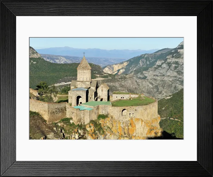 Framed Print : Tatev monastery standing on the edge of a deep gorge of the Vorotan River, Syunik Province in southeastern Armenia, Eurasia Framed Print : Tatev monastery standing on the edge of a deep gorge of the Vorotan River, Syunik Province in southeastern Armenia, Eurasia