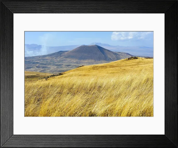 Framed Print : Armaghan volcano in the background, Argitchi plateau, Gegharkunik region, Armenia, Eurasia Framed Print : Armaghan volcano in the background, Argitchi plateau, Gegharkunik region, Armenia, Eurasia