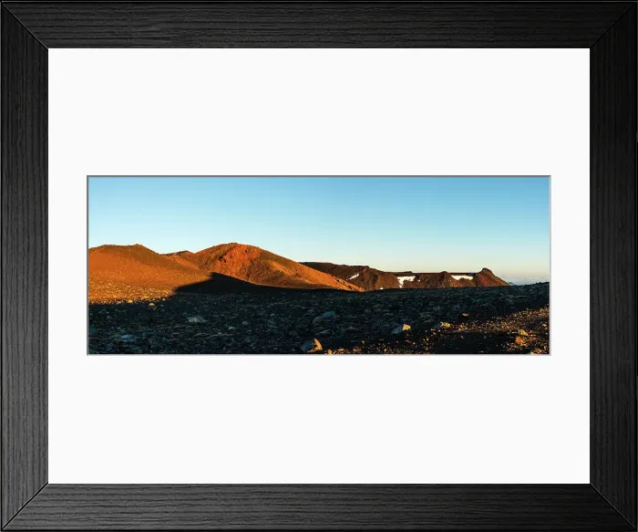 Framed Print : Panorama of the red sunrise on Red Crater Volcano and view of Mount Tongariro, North Island, New Zealand, Pacific Framed Print : Panorama of the red sunrise on Red Crater Volcano and view of Mount Tongariro, North Island, New Zealand, Pacific
