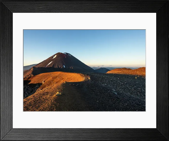 Framed Print : Mount Ngauruhoe during sunrise and sunsrise on Mount Tongariro, Tongariro National Park, UNESCO World Heritage Site, North Island, New Zealand, Pacific Framed Print : Mount Ngauruhoe during sunrise and sunsrise on Mount Tongariro, Tongariro National Park, UNESCO World Heritage Site, North Island, New Zealand, Pacific