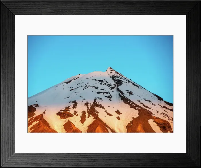 Framed Print : Close up of the summit of Mount Taranaki at sunset, North Island, New Zealand, Pacific Framed Print : Close up of the summit of Mount Taranaki at sunset, North Island, New Zealand, Pacific
