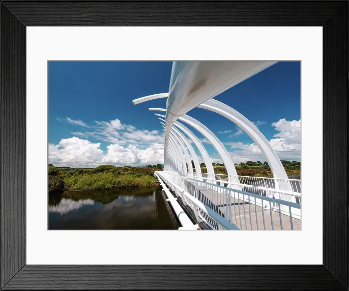Framed Print : Unique architecture of Te Rewa Rewa Bridge in New Plymouth, North Island, New Zealand, Pacific Framed Print : Unique architecture of Te Rewa Rewa Bridge in New Plymouth, North Island, New Zealand, Pacific