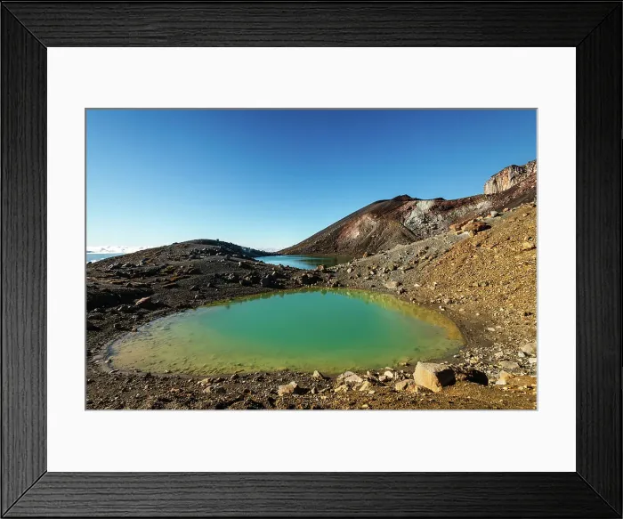 Framed Print : Close up of turquoise, vibrant Emerald Lake with steaming volcano on Tongariro Crossing, Tongariro National Park, UNESCO World Heritage Site, North Island, New Zealand, Pacific Framed Print : Close up of turquoise, vibrant Emerald Lake with steaming volcano on Tongariro Crossing, Tongariro National Park, UNESCO World Heritage Site, North Island, New Zealand, Pacific