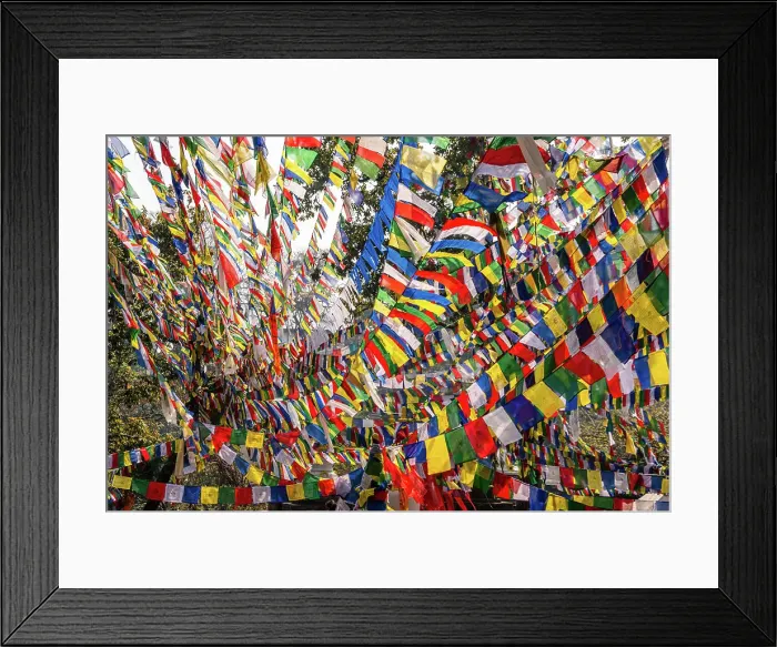 Framed Print : Frame covered in colorful Tibetan prayer flags, Buddhist prayer flags in the wind, Kathmandu, Nepal, Asia Framed Print : Frame covered in colorful Tibetan prayer flags, Buddhist prayer flags in the wind, Kathmandu, Nepal, Asia