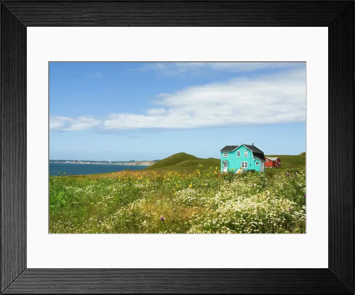 Framed Print : Wooden house, Havre aux Maisons island, Magdalen Islands, Gulf of Saint Lawrence, Quebec province, Canada, North America