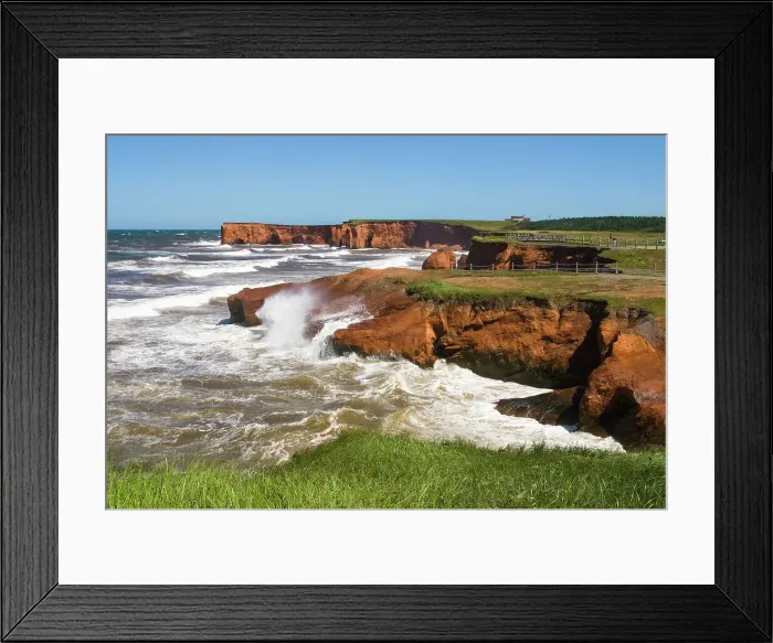 Framed Print : Sandstone cliffs of Belle-Anse, Cap aux Meules island, Magdalen Islands, Gulf of Saint Lawrence, Quebec province, Canada, North America Framed Print : Sandstone cliffs of Belle-Anse, Cap aux Meules island, Magdalen Islands, Gulf of Saint Lawrence, Quebec province, Canada, North America