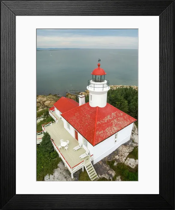 Framed Print : Lighthouse on Pot a l'Eau-de-Vie islands, Quebec province, Canada, North America Framed Print : Lighthouse on Pot a l'Eau-de-Vie islands, Quebec province, Canada, North America