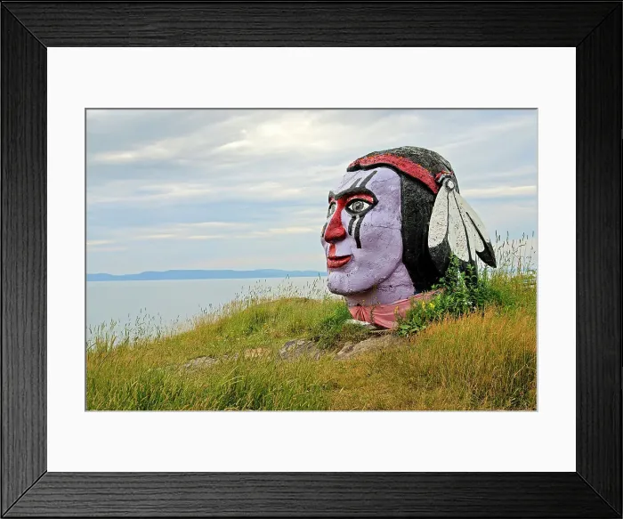 Framed Print : Sculpture on the Saint-Lawrence River bank, Riviere-du-Loup, Bas-Saint-Laurent region, Quebec province, Canada, North America Framed Print : Sculpture on the Saint-Lawrence River bank, Riviere-du-Loup, Bas-Saint-Laurent region, Quebec province, Canada, North America