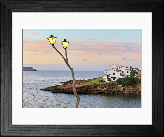 Framed Print : Platges de Fornells, seaside resort, Menorca, Balearic Islands, Spain, Mediterranean, Europe Framed Print : Platges de Fornells, seaside resort, Menorca, Balearic Islands, Spain, Mediterranean, Europe