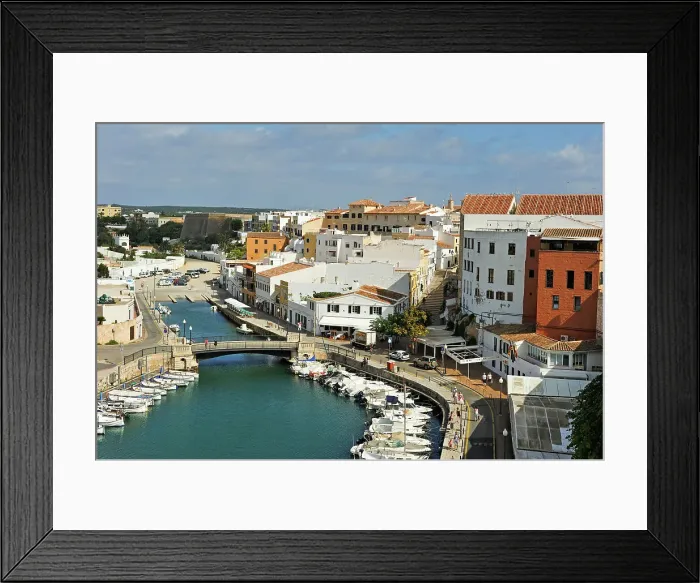 Framed Print : Harbour of Ciutadella de Menorca, Menorca, Balearic Islands, Spain, Mediterranean, Europe Framed Print : Harbour of Ciutadella de Menorca, Menorca, Balearic Islands, Spain, Mediterranean, Europe