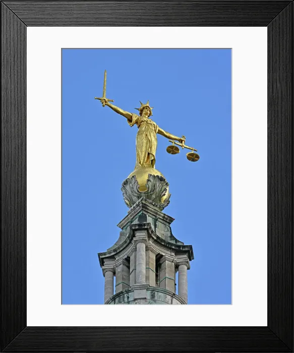 Framed Print : Statue of Justice, Old Bailey, Central Criminal Court, London, England, United Kingdom, Europe Framed Print : Statue of Justice, Old Bailey, Central Criminal Court, London, England, United Kingdom, Europe