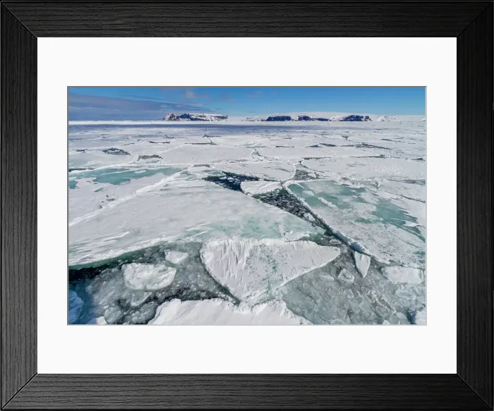 Framed Print : First year sea ice forming floes in Antarctic Sound, Southern Ocean, Polar Regions Framed Print : First year sea ice forming floes in Antarctic Sound, Southern Ocean, Polar Regions