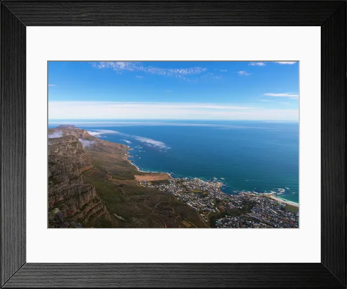 Framed Print : View from Table Mountain, Cape Town, Western Cape Province, South Africa, Africa Framed Print : View from Table Mountain, Cape Town, Western Cape Province, South Africa, Africa