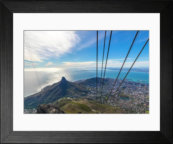 Framed Print : View from Table Mountain, Cape Town, Western Cape Province, South Africa, Africa Framed Print : View from Table Mountain, Cape Town, Western Cape Province, South Africa, Africa