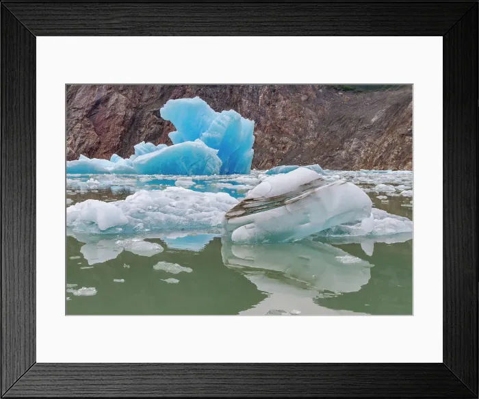 Framed Print : Glacial iceberg detail from ice calved off the South Sawyer Glacier in Tracy Arm, Southeast Alaska, United States of America, North America Framed Print : Glacial iceberg detail from ice calved off the South Sawyer Glacier in Tracy Arm, Southeast Alaska, United States of America, North America