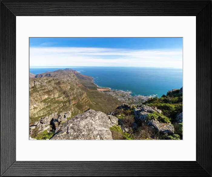 Framed Print : View from Table Mountain, Cape Town, Western Cape Province, South Africa, Africa Framed Print : View from Table Mountain, Cape Town, Western Cape Province, South Africa, Africa