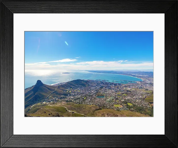 Framed Print : View from Table Mountain, Cape Town, Western Cape Province, South Africa, Africa Framed Print : View from Table Mountain, Cape Town, Western Cape Province, South Africa, Africa