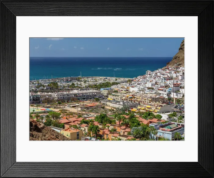 Framed Print : Puerto de Mogan, Gran Canaria, Canary Islands, Spain, Atlantic, Europe Framed Print : Puerto de Mogan, Gran Canaria, Canary Islands, Spain, Atlantic, Europe
