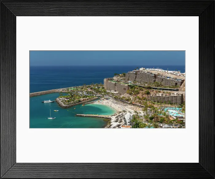 Framed Print : Anfi del Mar, Playa de la Verga, Arguineguin, Gran Canaria, Canary Islands, Spain, Atlantic, Europe