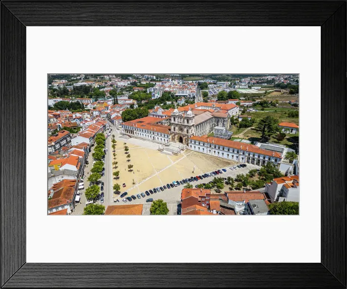 Framed Print : Aerial of the Monastery of Alcobaca, UNESCO World Heritage Site, Alcobaca, Oeste, Portugal, Europe Framed Print : Aerial of the Monastery of Alcobaca, UNESCO World Heritage Site, Alcobaca, Oeste, Portugal, Europe